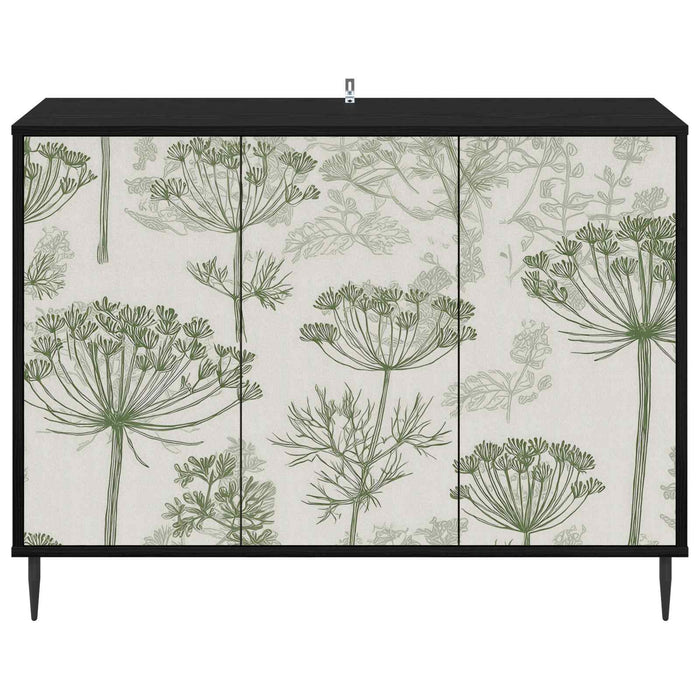 Bufet GOTHA Stejar Negru 102 x 33 x 76 cm Lemn prelucrat WALTI