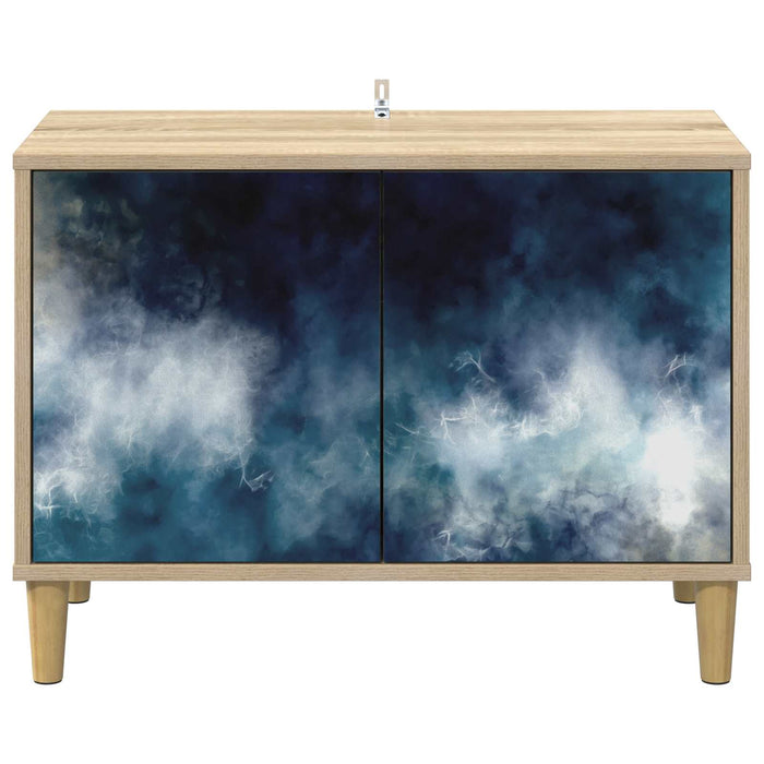 Cabinet TV RAALTE 69 x 33 x 50 cm Sonoma Lemn prelucrat WALTI