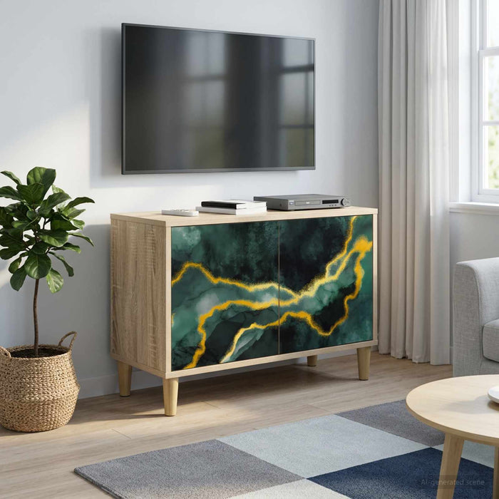 Cabinet TV WIJHE 69 x 33 x 50 cm Sonoma Lemn prelucrat - WALTI WALTI