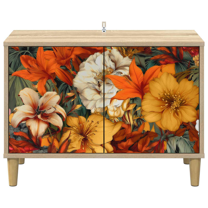Cabinet TV GENNEP 69 x 33 x 50 cm Sonoma Lemn prelucrat WALTI