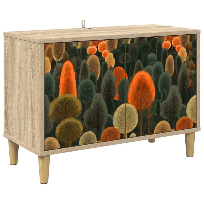 Cabinet TV ZAANDAM 69 x 33 x 50 cm Sonoma Lemn prelucrat WALTI