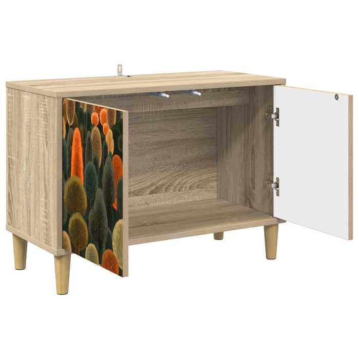 Cabinet TV ZAANDAM 69 x 33 x 50 cm Sonoma Lemn prelucrat WALTI