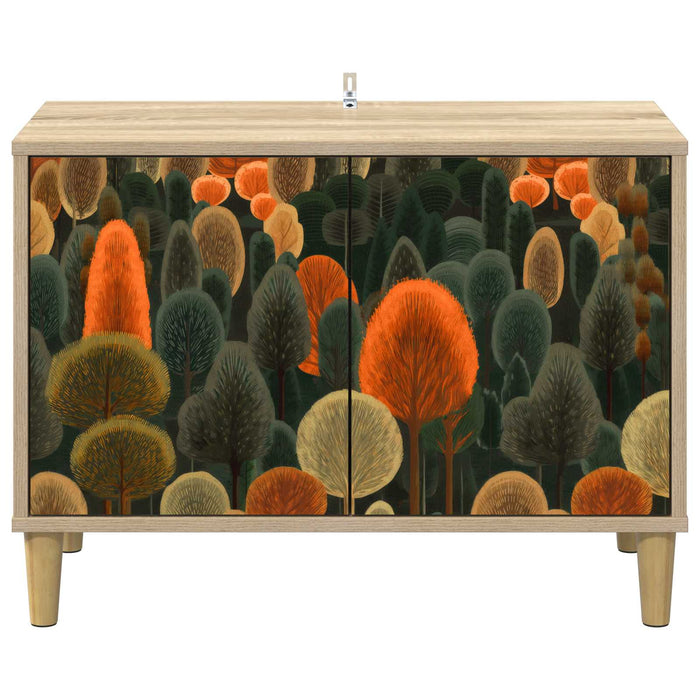 Cabinet TV ZAANDAM 69 x 33 x 50 cm Sonoma Lemn prelucrat WALTI