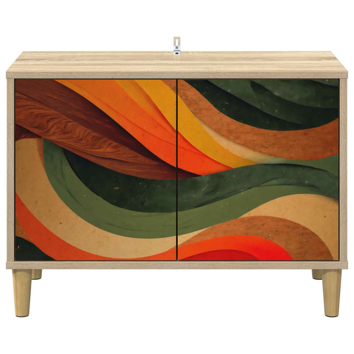Cabinet TV BONN 69 x 33 x 50 cm Sonoma Lemn prelucrat WALTI