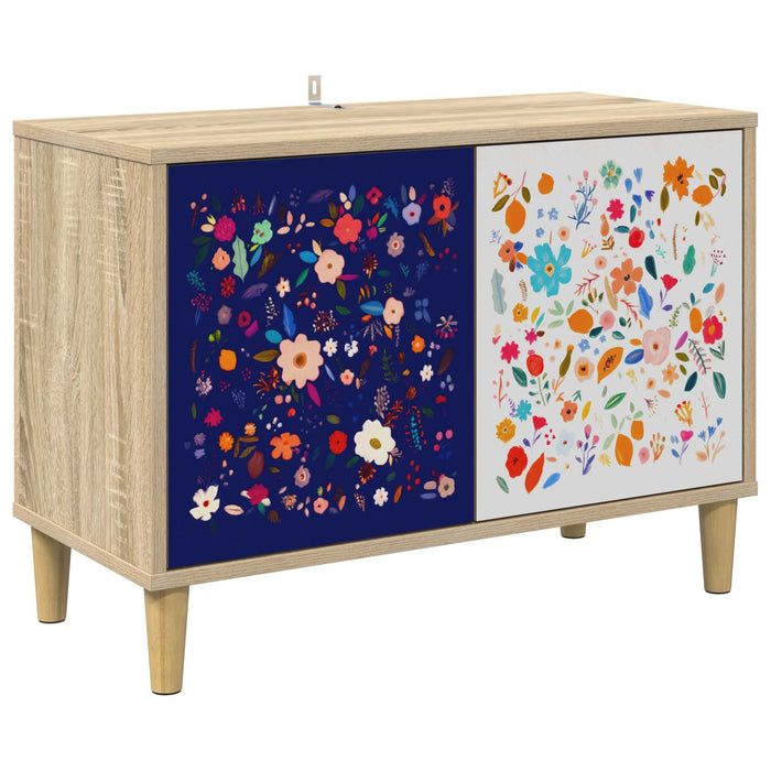 Cabinet TV MAINZ 69 x 33 x 50 cm Sonoma Lemn prelucrat WALTI