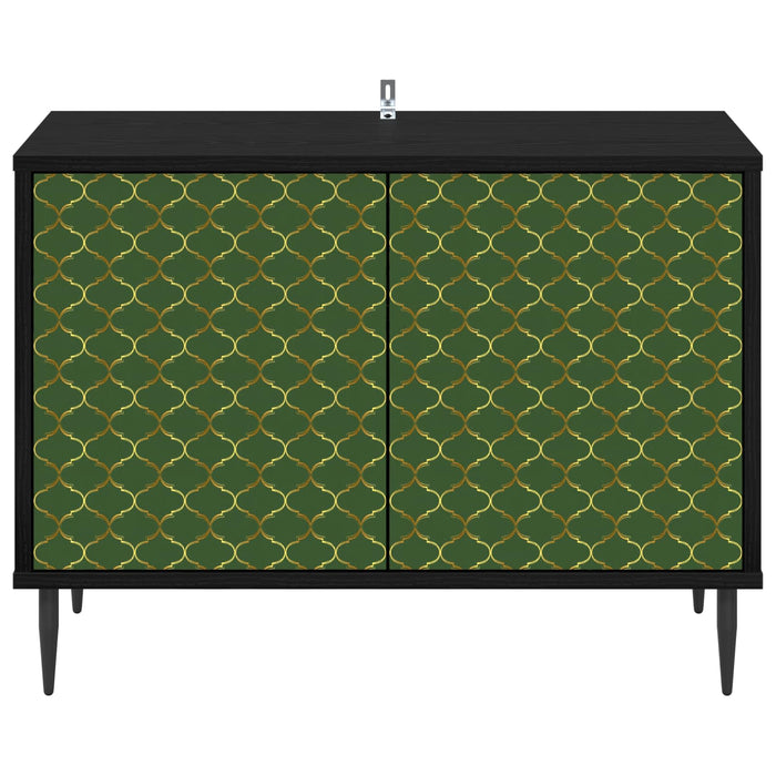 Cabinet TV GELEEN 69 x 33 x 50,5 cm Stejar Negru Lemn prelucrat WALTI