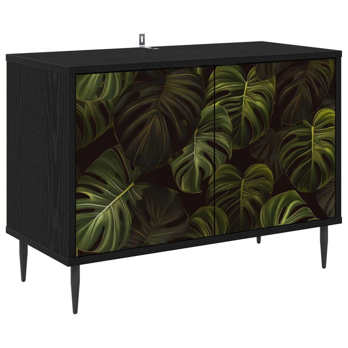 Cabinet TV ELBURG 69 x 33 x 50,5 cm Stejar Negru Lemn prelucrat WALTI