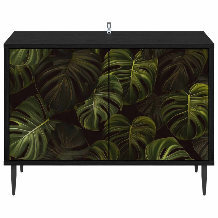 Cabinet TV ELBURG 69 x 33 x 50,5 cm Stejar Negru Lemn prelucrat WALTI