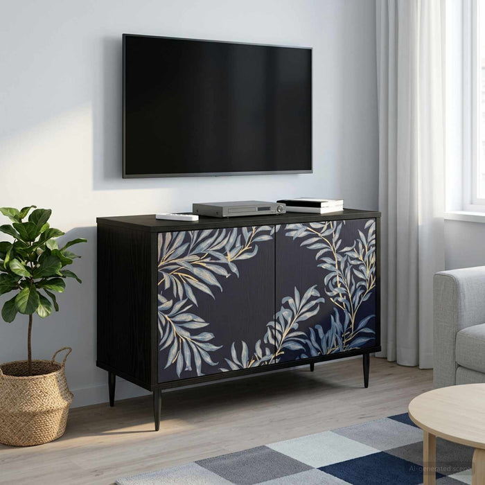 Cabinet TV DOKKUM 69 x 33 x 50,5 cm Stejar Negru Lemn prelucrat - WALTI WALTI