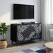 Cabinet TV DOKKUM 69 x 33 x 50,5 cm Stejar Negru Lemn prelucrat - WALTI WALTI