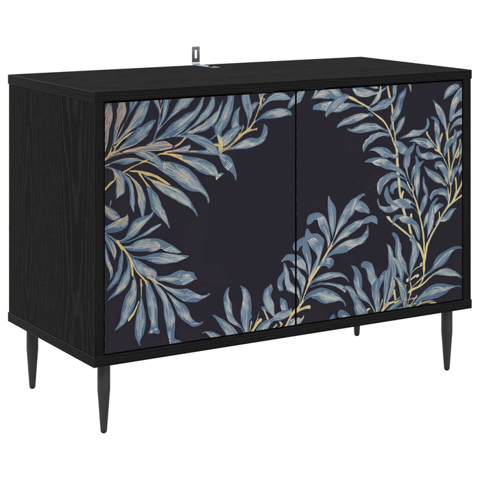 Cabinet TV DOKKUM 69 x 33 x 50,5 cm Stejar Negru Lemn prelucrat WALTI