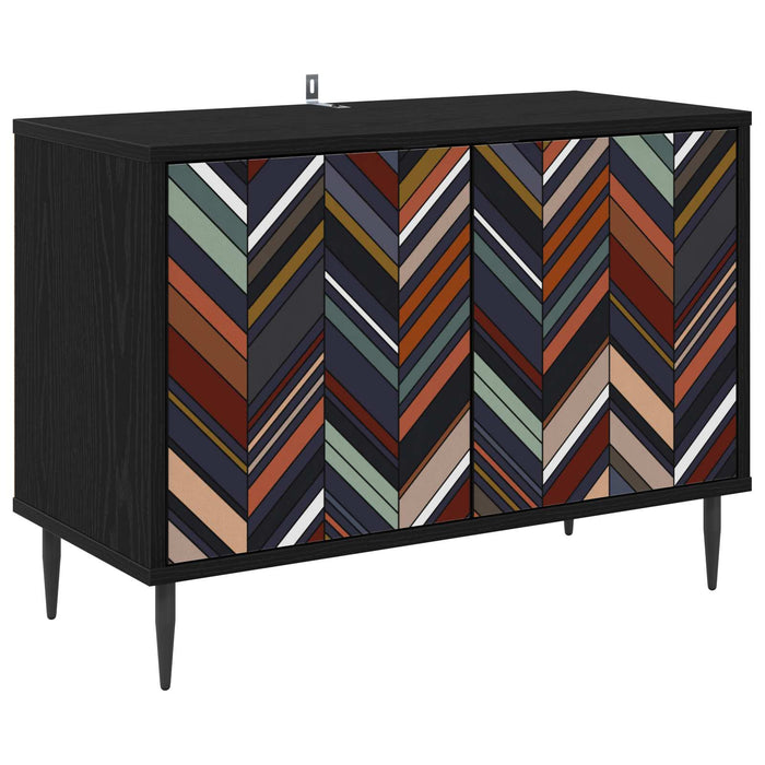 Cabinet TV OMMEN 69 x 33 x 50,5 cm Stejar Negru Lemn prelucrat WALTI