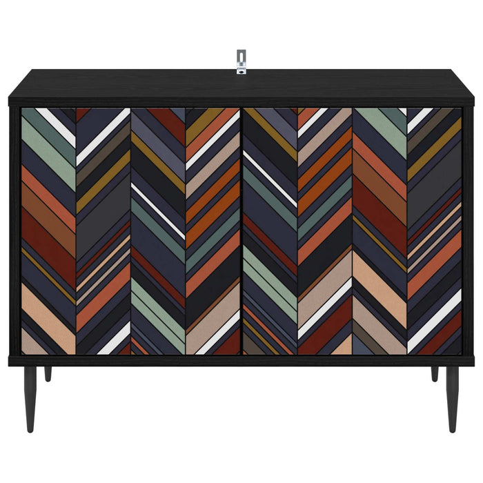 Cabinet TV OMMEN 69 x 33 x 50,5 cm Stejar Negru Lemn prelucrat WALTI