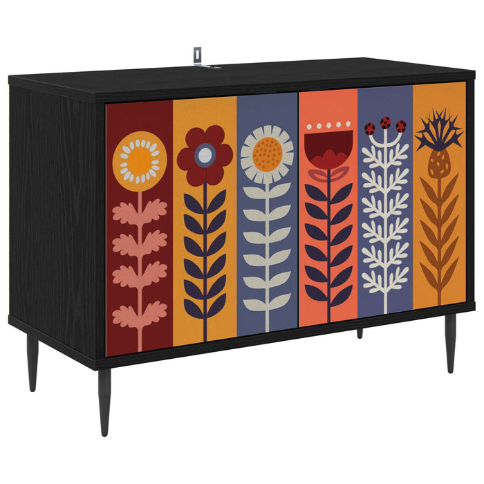 Cabinet TV ESSEN 69 x 33 x 50,5 cm Stejar Negru Lemn prelucrat WALTI