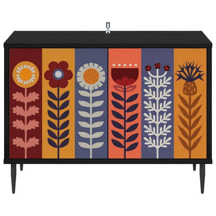 Cabinet TV ESSEN 69 x 33 x 50,5 cm Stejar Negru Lemn prelucrat - WALTI WALTI