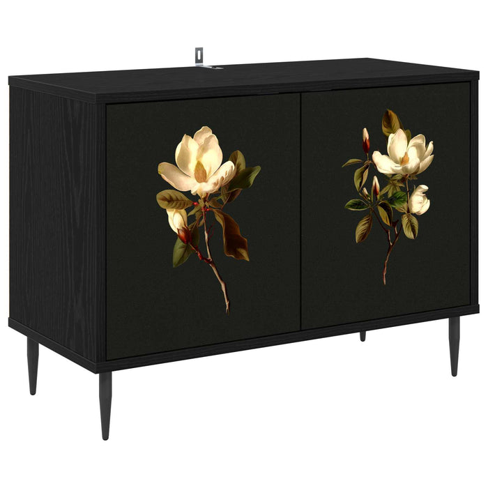 Cabinet TV BREMEN 69 x 33 x 50,5 cm Stejar Negru Lemn prelucrat WALTI
