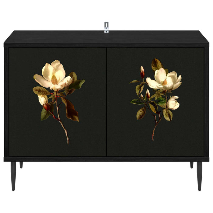 Cabinet TV BREMEN 69 x 33 x 50,5 cm Stejar Negru Lemn prelucrat WALTI