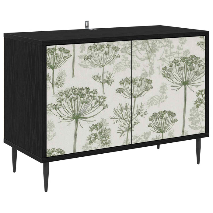 Cabinet TV GOTHA 69 x 33 x 50,5 cm Stejar Negru Lemn prelucrat WALTI