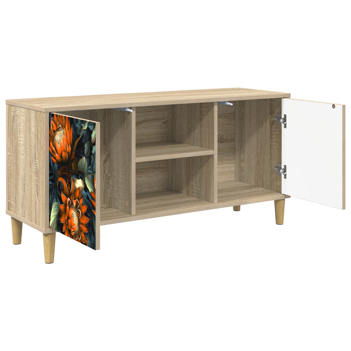 Cabinet TV LOCHEM 102 x 33 x 50 cm Sonoma Lemn prelucrat WALTI