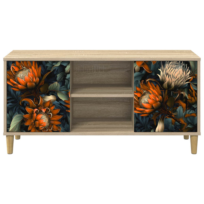 Cabinet TV LOCHEM 102 x 33 x 50 cm Sonoma Lemn prelucrat WALTI