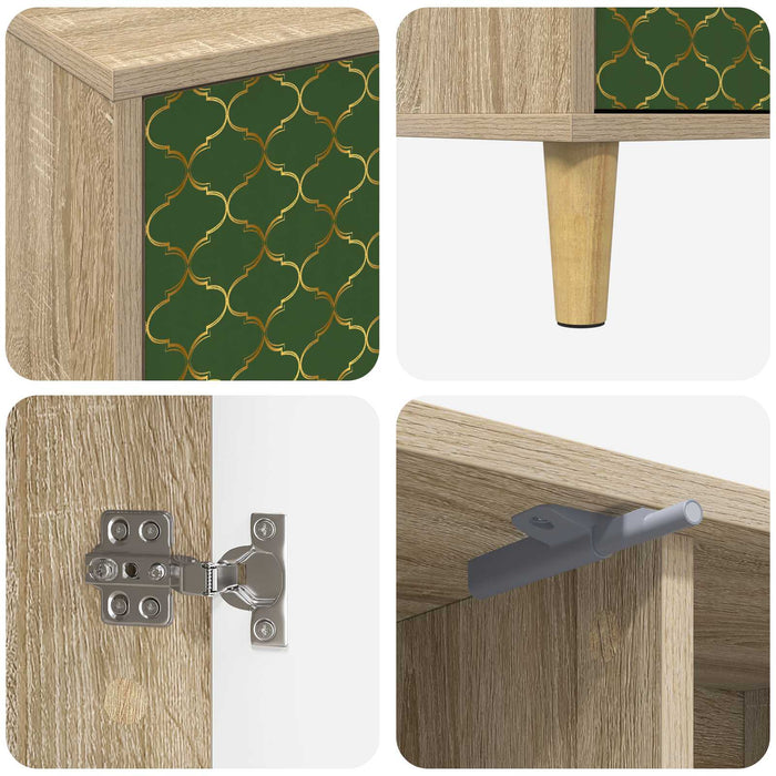 Cabinet TV GELEEN 102 x 33 x 50 cm Sonoma Lemn prelucrat WALTI