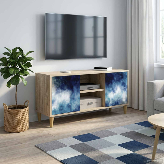 Cabinet TV RAALTE 102 x 33 x 50 cm Sonoma Lemn prelucrat WALTI