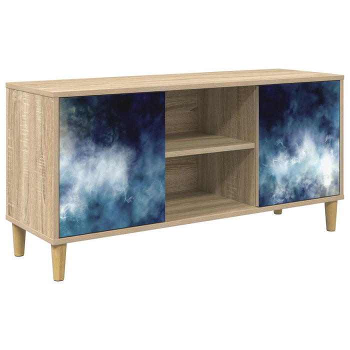 Cabinet TV RAALTE 102 x 33 x 50 cm Sonoma Lemn prelucrat WALTI