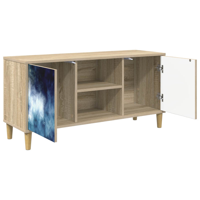 Cabinet TV RAALTE 102 x 33 x 50 cm Sonoma Lemn prelucrat WALTI