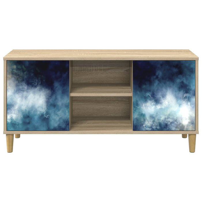 Cabinet TV RAALTE 102 x 33 x 50 cm Sonoma Lemn prelucrat WALTI