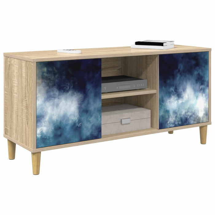 Cabinet TV RAALTE 102 x 33 x 50 cm Sonoma Lemn prelucrat WALTI