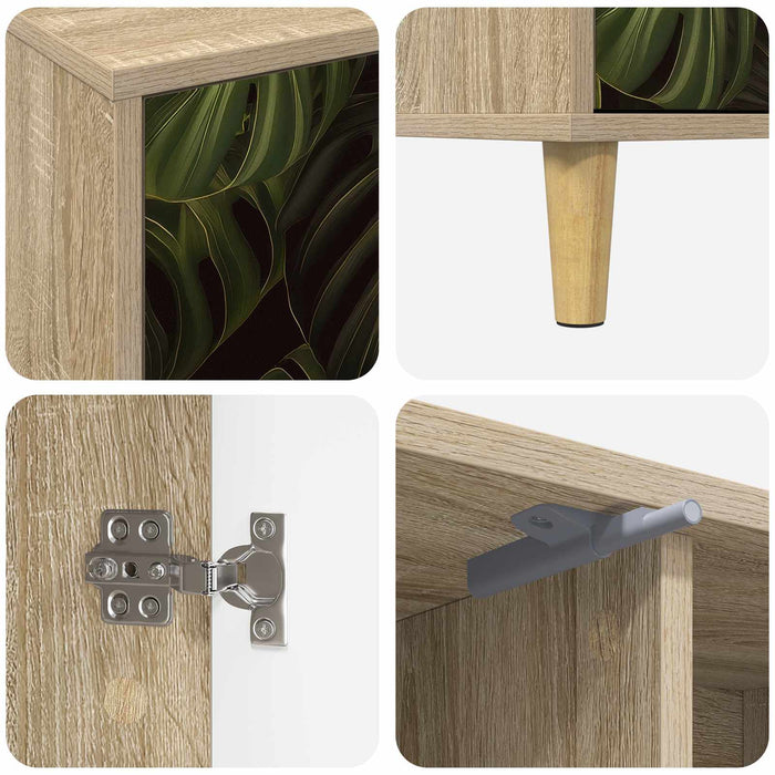 Cabinet TV ELBURG 102 x 33 x 50 cm Sonoma Lemn prelucrat WALTI