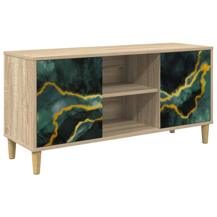 Cabinet TV WIJHE 102 x 33 x 50 cm Sonoma Lemn prelucrat WALTI