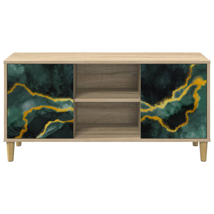 Cabinet TV WIJHE 102 x 33 x 50 cm Sonoma Lemn prelucrat WALTI
