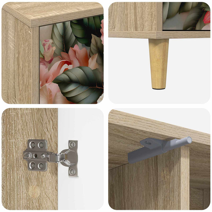 Cabinet TV BORNE 102 x 33 x 50 cm Sonoma Lemn prelucrat WALTI