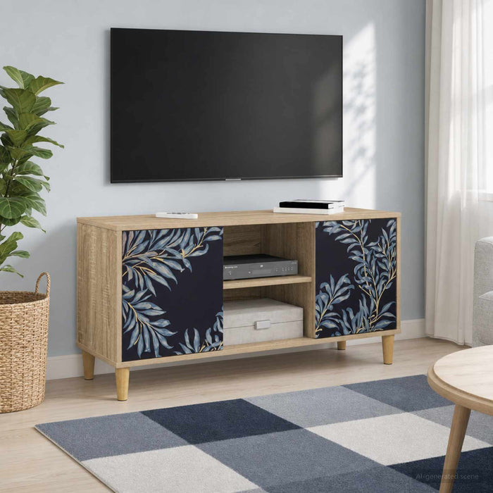 Cabinet TV DOKKUM 102 x 33 x 50 cm Sonoma Lemn prelucrat - WALTI WALTI