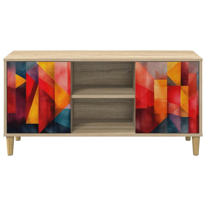 Cabinet TV HEESCH 102 x 33 x 50 cm Sonoma Lemn prelucrat WALTI