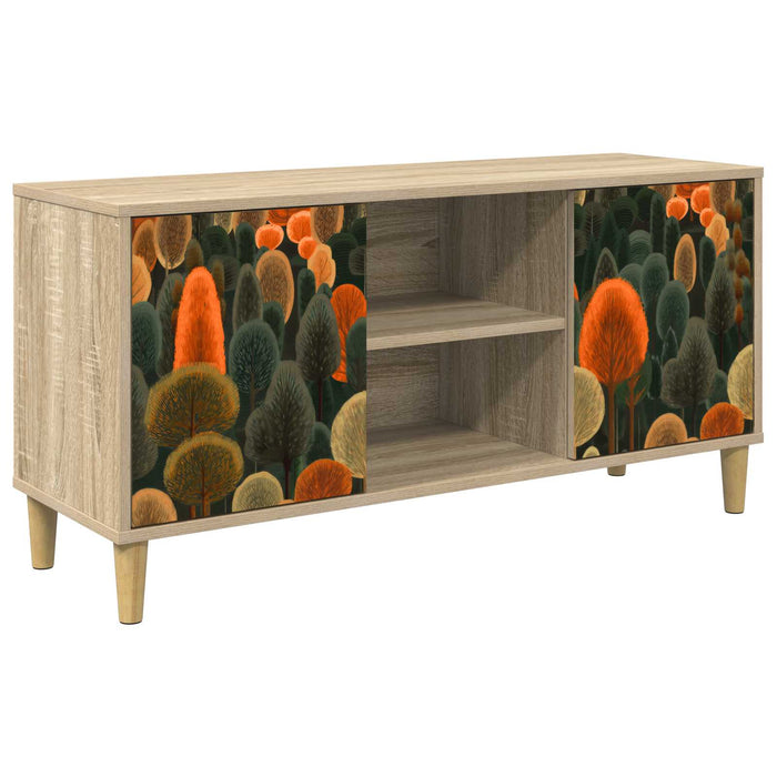 Cabinet TV ZAANDAM 102 x 33 x 50 cm Sonoma Lemn prelucrat WALTI