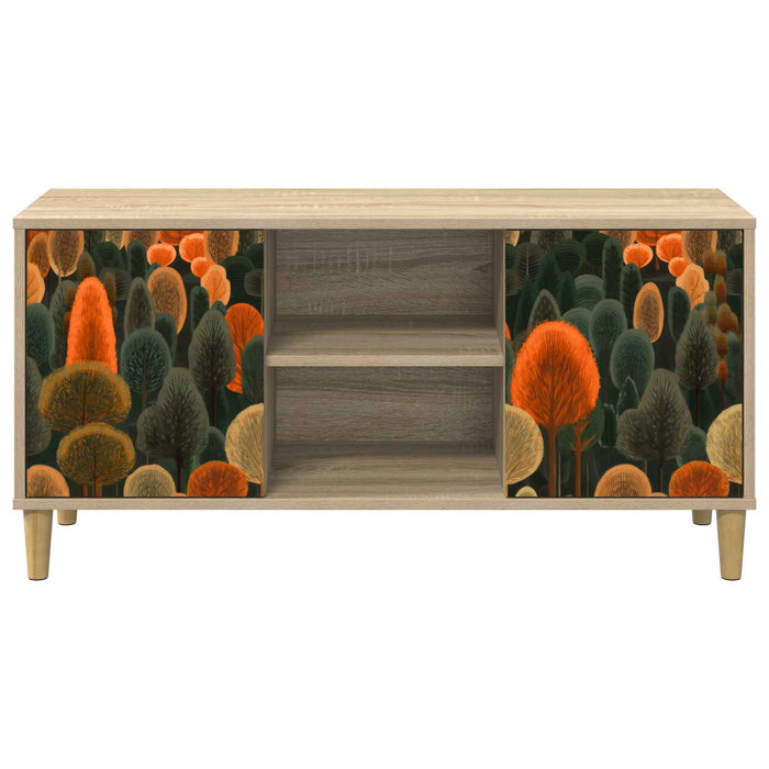 Cabinet TV ZAANDAM 102 x 33 x 50 cm Sonoma Lemn prelucrat WALTI