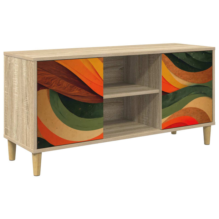 Cabinet TV BONN 102 x 33 x 50 cm Sonoma Lemn prelucrat WALTI