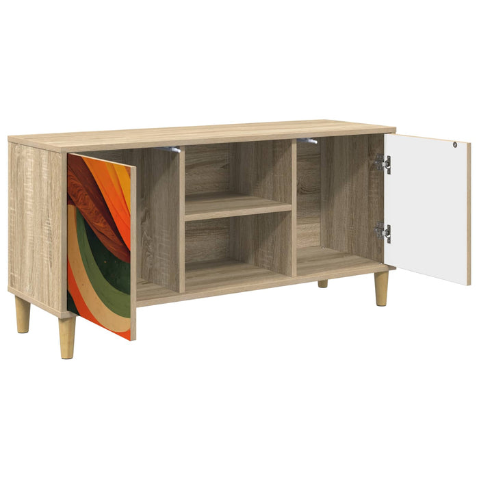 Cabinet TV BONN 102 x 33 x 50 cm Sonoma Lemn prelucrat WALTI