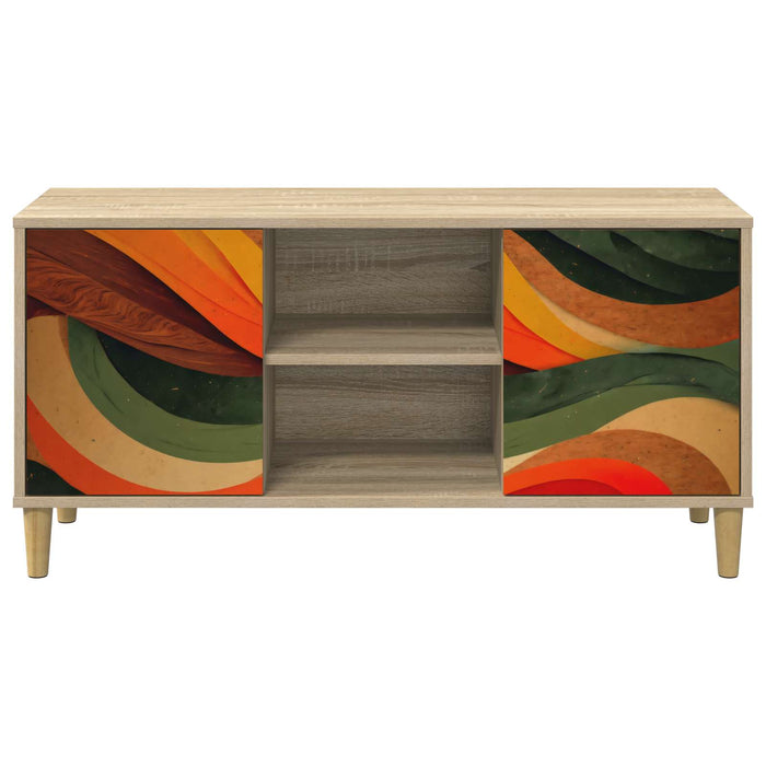Cabinet TV BONN 102 x 33 x 50 cm Sonoma Lemn prelucrat WALTI