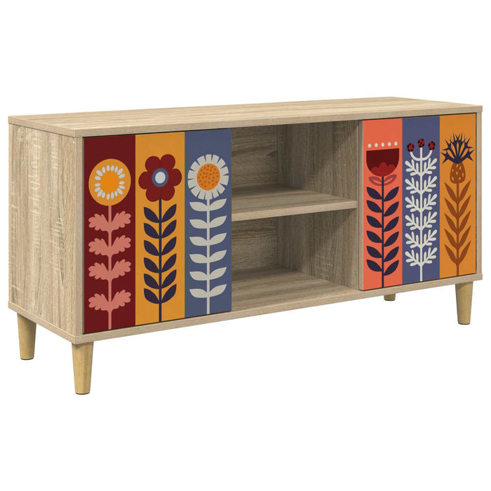 Cabinet TV ESSEN 102 x 33 x 50 cm Sonoma Lemn prelucrat WALTI