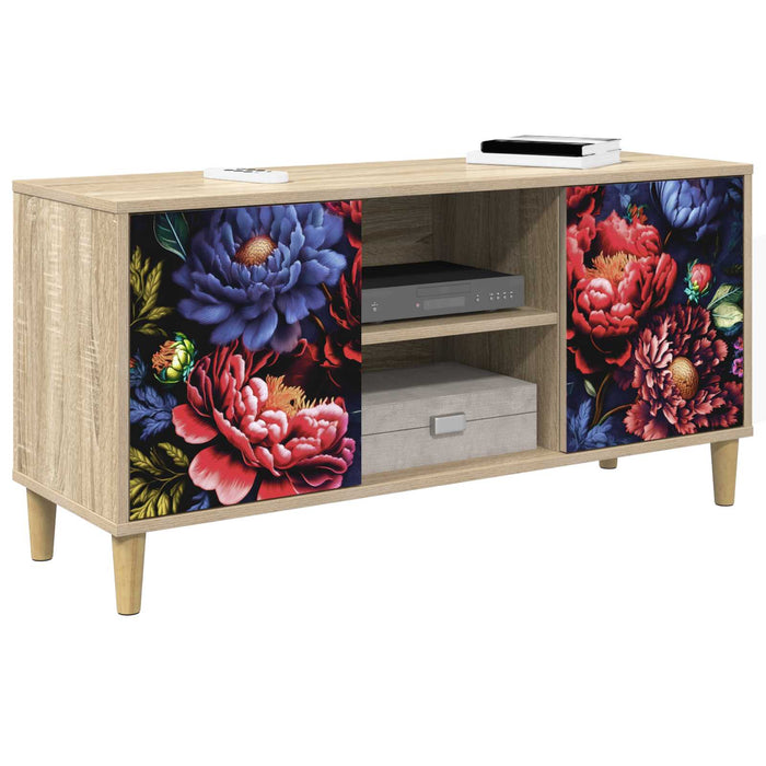 Cabinet TV KIEL 102 x 33 x 50 cm Sonoma Lemn prelucrat WALTI