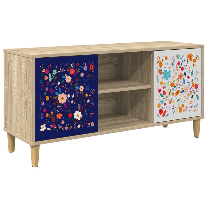 Cabinet TV MAINZ 102 x 33 x 50 cm Sonoma Lemn prelucrat WALTI