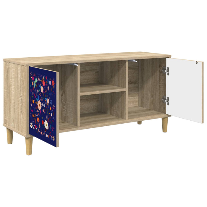 Cabinet TV MAINZ 102 x 33 x 50 cm Sonoma Lemn prelucrat WALTI