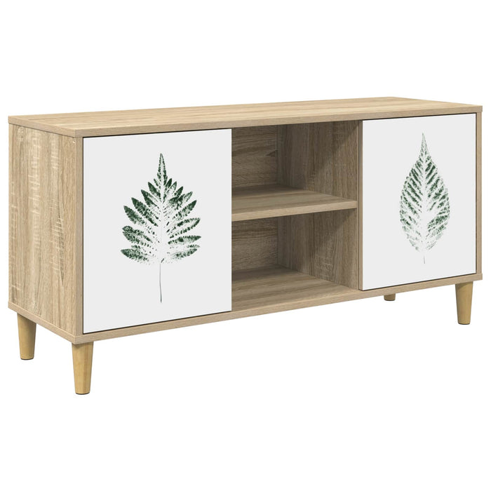 Cabinet TV HANAU 102 x 33 x 50 cm Sonoma Lemn prelucrat WALTI
