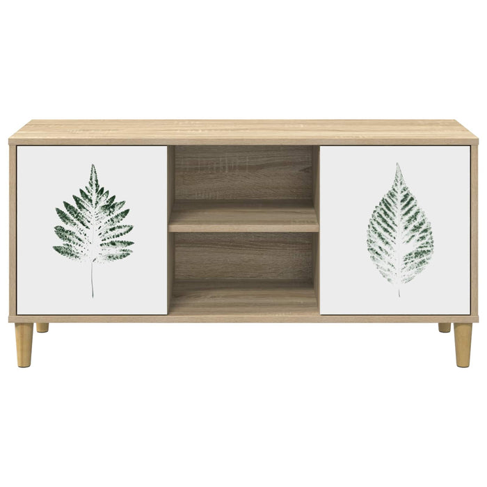 Cabinet TV HANAU 102 x 33 x 50 cm Sonoma Lemn prelucrat WALTI