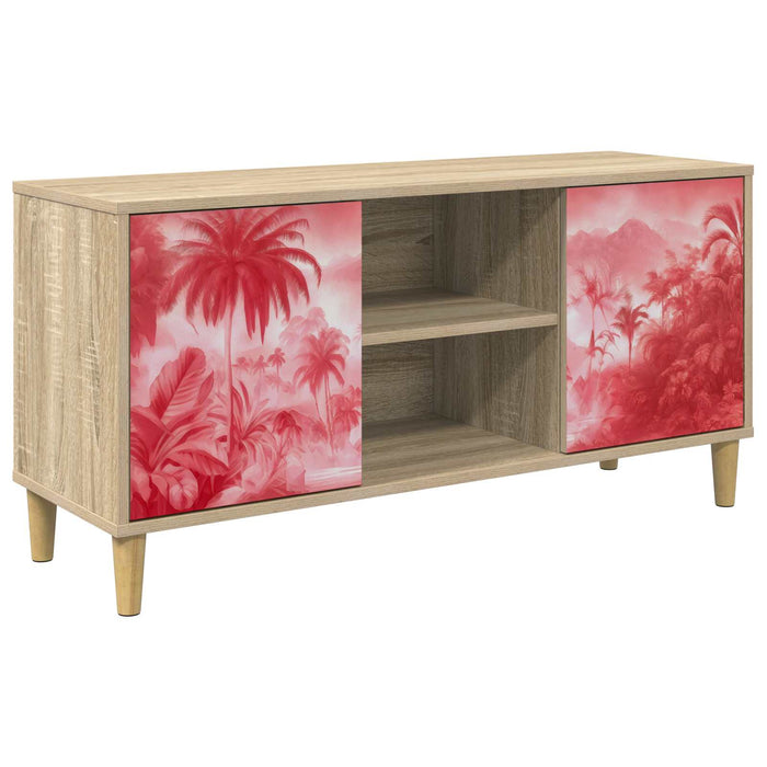 Cabinet TV AACHEN 102 x 33 x 50 cm Sonoma Lemn prelucrat WALTI