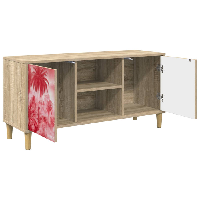 Cabinet TV AACHEN 102 x 33 x 50 cm Sonoma Lemn prelucrat WALTI