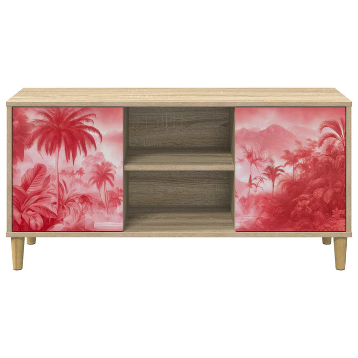Cabinet TV AACHEN 102 x 33 x 50 cm Sonoma Lemn prelucrat WALTI